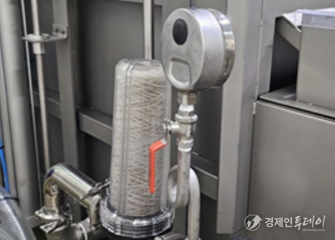 마이크로필터를 이용한 작은 이물질 2차 제거