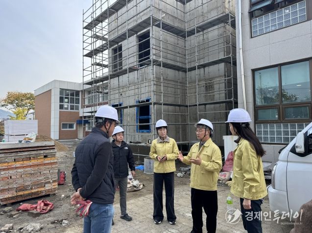 보은교육지원청, 관내 학교 공사현장 11곳 산재예방점검 실시