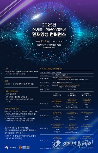 한국기술교육대학교가 7일(금) 서울 드래곤시티 그랜드볼룸 한라홀에서 직업훈련교강사 350여 명이 참석한 가운데 ‘2025년 신기술‧첨단산업분야 인재양성 콘퍼런스’를 개최했다.