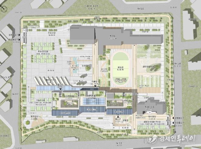 광주선광학교 현대화 개축사업 배치도