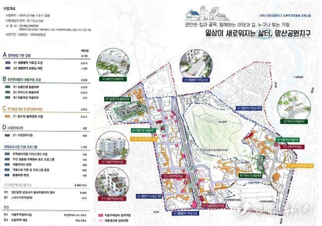 망산공원지구 마스터플랜도