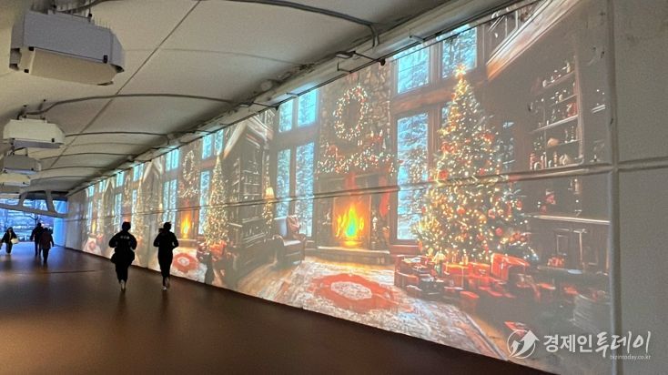 호수교갤러리 남측: 게티이미지코리아와 협력한 크리스마스 미디어아트 콘텐츠
