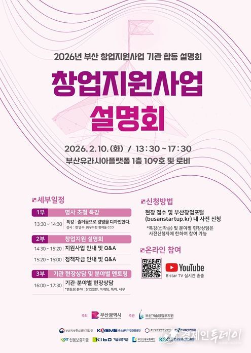 '부산 창업지원사업 합동설명회' 개최