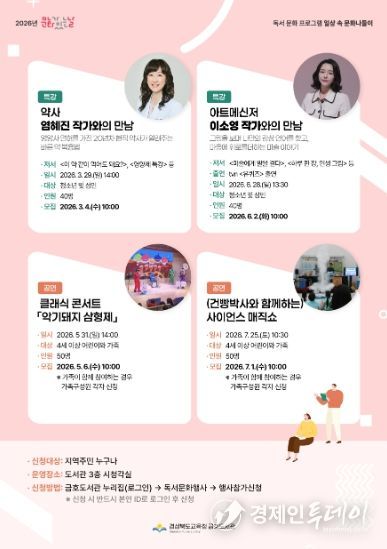 금호도서관 일상 속 문화나들이 운영